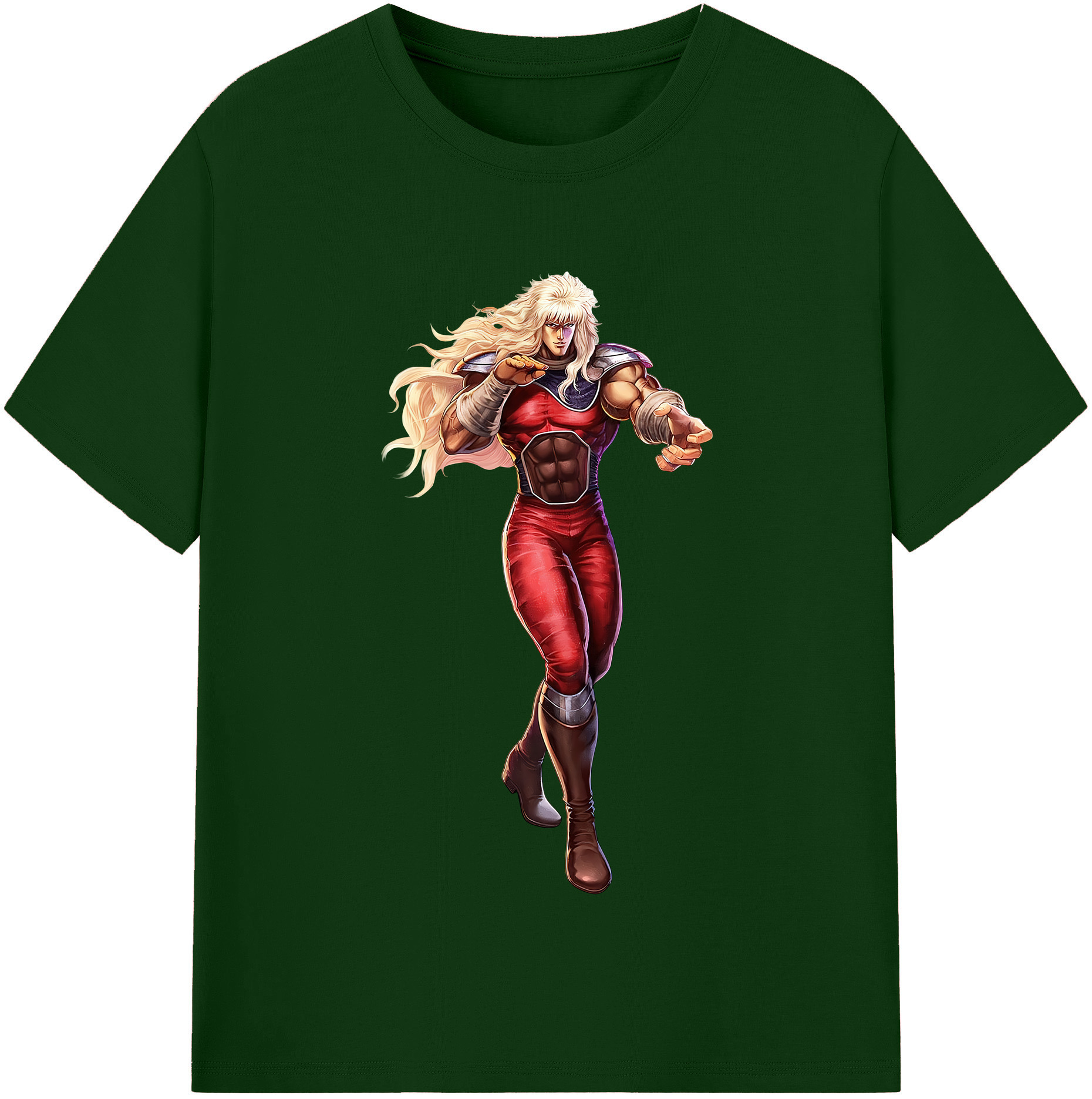 （画像用） 北斗の拳 Fist of the North Star 綿100％半袖Tシャツ（フロントプリント）